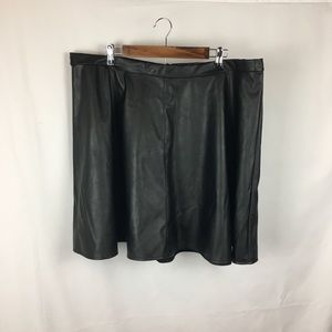 Pleather skater Skirt